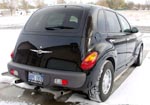 02 Chrysler PT Cruiser in the snow