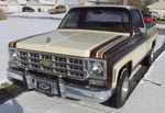 77 Chevy C10 Silverado in the snow 2005