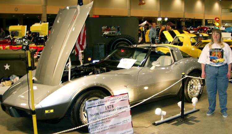 78 Corvette Silver Anniversary Coupe w/Kim Fry