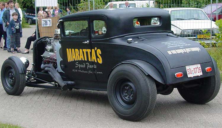 30 Ford Model A Hiboy Chopped Coupe