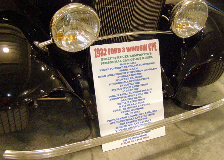 32 Ford Chopped 3W Coupe Infoboard